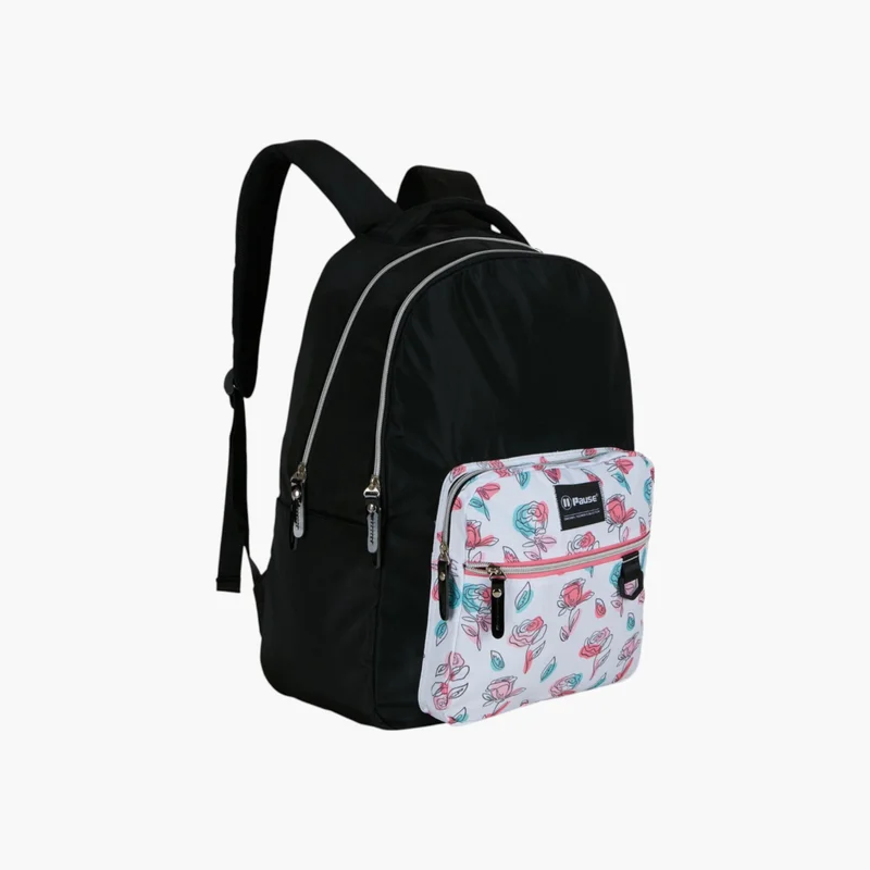 بوز Printed Backpack with Adjustable Shoulder Straps - 12x21 cms